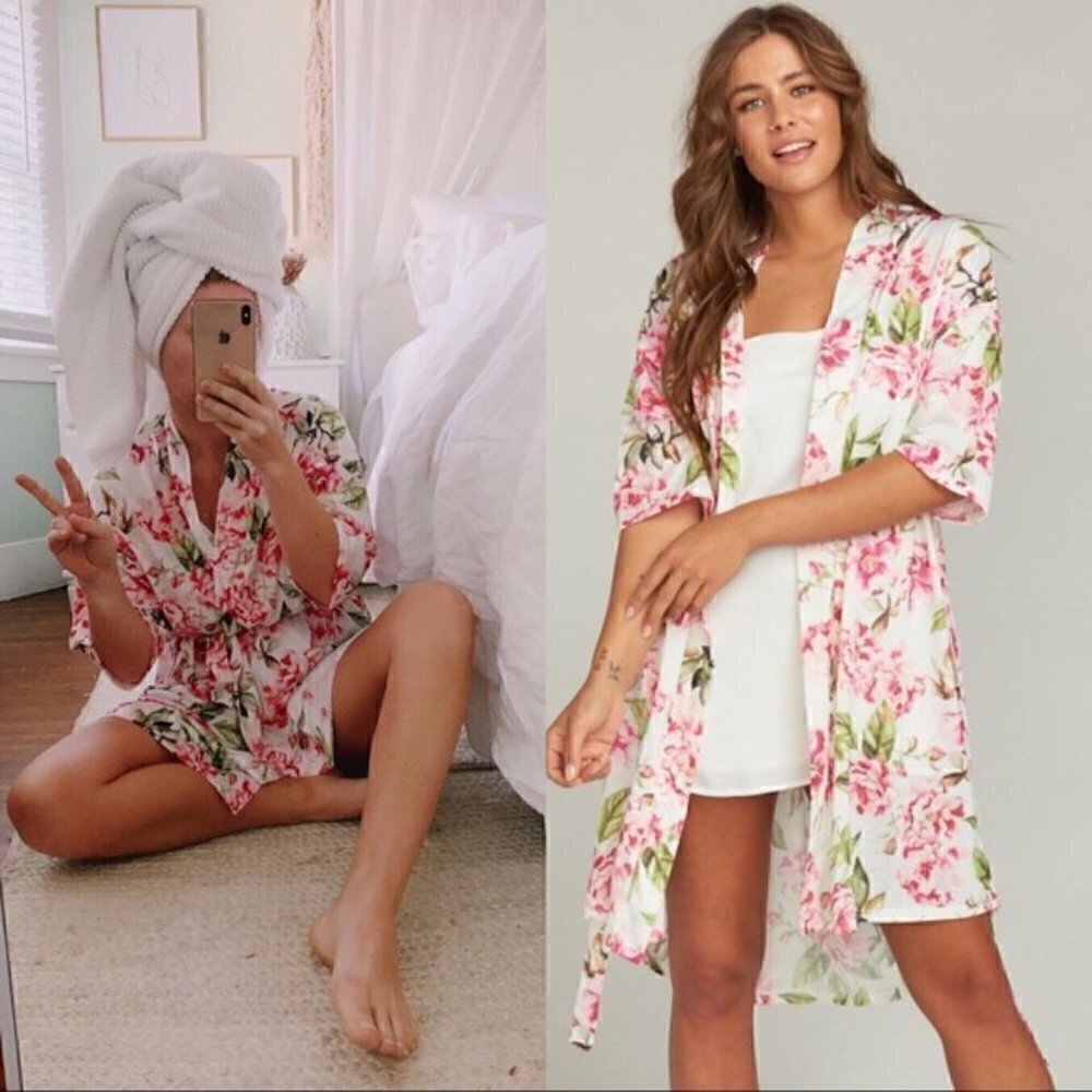 SMYM Brie Robe Garden of Blooms Floral Blogger Fav Wedding Bridesmaid Bach